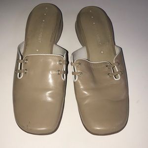 Women’s Nine West Leather Slides